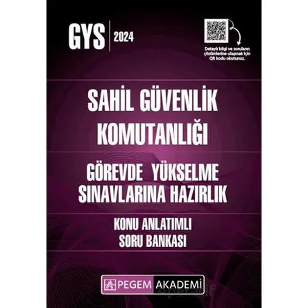 2024 GYS Sahil Güvenlik Komutanlığı Görevde Yükselme Konu Anlatımlı Soru Bankası