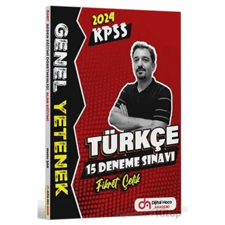 KPSS Genel Yetenek Türkçe QR Çözümlü 15 Deneme - Fikret Çelik - Dijital Hoca