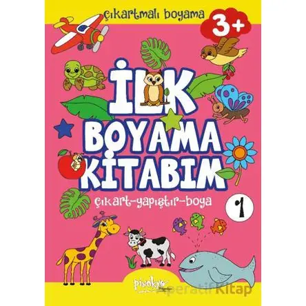 Çıkartmalı İlk Boyama Kitabım - 1 (3+ Yaş) - Buçe Dayı - Pinokyo Yayınları