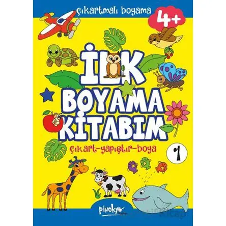 Çıkartmalı İlk Boyama Kitabım - 1 (4+ Yaş) - Buçe Dayı - Pinokyo Yayınları