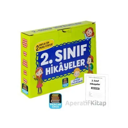 2. Sınıf Hikayeler Okuma Seti - 10 Kitap Soru Kitapçığı İlaveli - Kolektif - Mercan Okul Yayınları