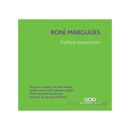 Harfiyat Kamyonları - Roni Margulies - Yapı Kredi Yayınları