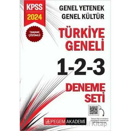 2024 KPSS Genel Yetenek Genel Kültür Türkiye Geneli Tamamı Çözümlü 1-2-3 (3lü Deneme Seti)