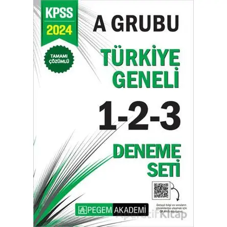 2024 KPSS A Grubu Tamamı Çözümlü Türkiye Geneli 1-2-3 (3lü Deneme Seti)