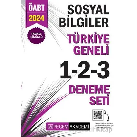 2024 KPSS ÖABT Sosyal Bilgiler Tamamı Çözümlü Türkiye Geneli 1-2-3 (3lü Deneme Seti)
