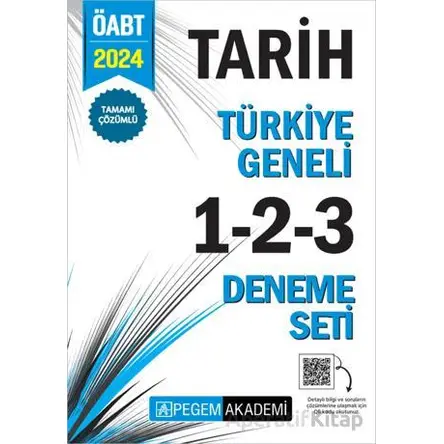 2024 KPSS ÖABT Tarih Tamamı Çözümlü Türkiye Geneli 1-2-3 (3lü Deneme Seti)