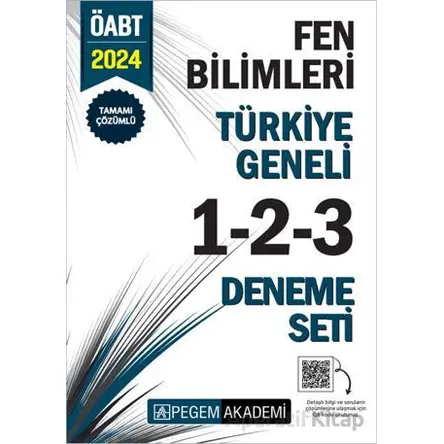 2024 KPSS ÖABT Fen Bilimleri Tamamı Çözümlü Türkiye Geneli 1-2-3 (3lü Deneme Seti)