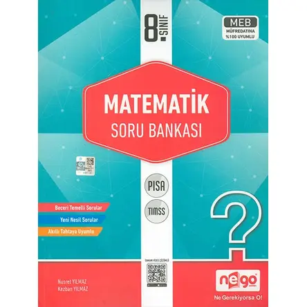 8.Sınıf Matematik Soru Bankası Nego Yayınları