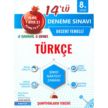 Nartest 8.Sınıf Türkçe 14lü Deneme Sınavı
