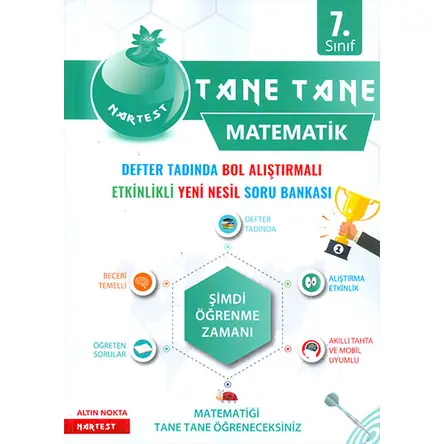 7.Sınıf Matematik Defter Tadında Soru Bankası Nartest Yayınevi