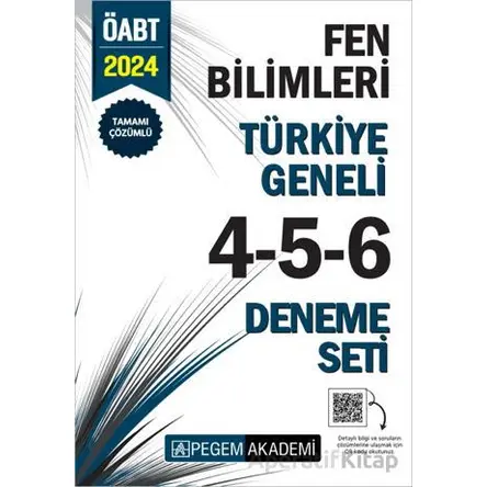 2024 KPSS ÖABT Fen Bilimleri Tamamı Çözümlü Türkiye Geneli 4-5-6 (3lü Deneme Seti)