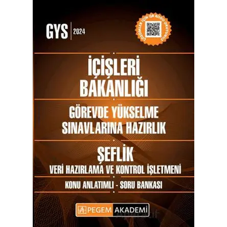 2025 GYS İçişleri Bakanlığı Şeflik Veri Hazırlama Ve Kontrol İşletmeni Görevde Yükselme Sınavlarına