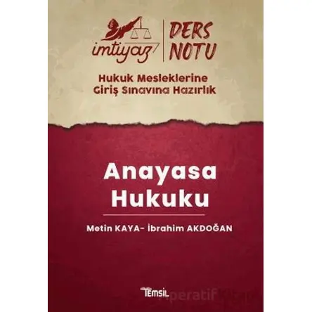 İmtiyaz HMGS Ceza Hukuku & Ceza Muhakemesi Hukuku Ders Notları - İbrahim Akdoğan - Temsil Kitap