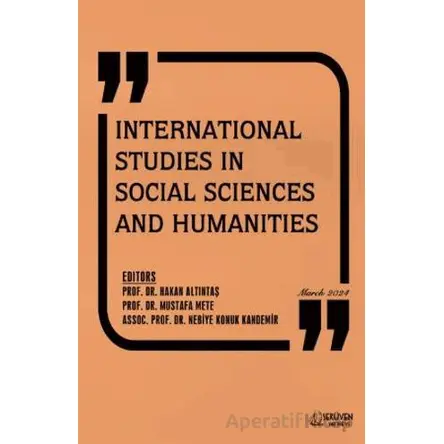 International Studies in Social Sciences and Humanities - March 2024