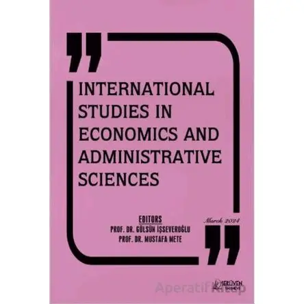 International Studies in Economics and Administrative Sciences - March 2024