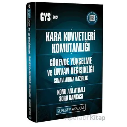 2024 Kara Kuvvetleri Komutanlığı Görevde Yükselme ve Unvan Değişikliği Konu Anlatımlı Soru Bankası