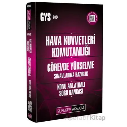 2024 Hava Kuvvetleri Komutanlığı Görevde Yükselme Sınavlarına Hazırlık Konu Anlatımlı Soru Bankası