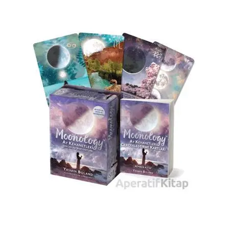 Moonology Ay Kehanetleri Gerçekleştirme Kartları - Yasmin Boland - Butik Yayınları