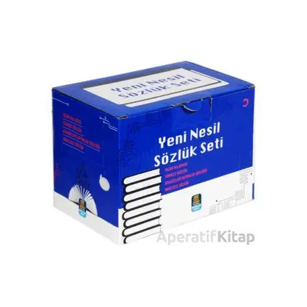 Yeni Nesil Sözlük Seti, Türkçe-İngilizce-Atasözleri ve Yazım Klavuzu (4 Kitap Kutulu, Biala Kapak)
