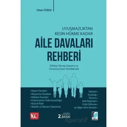 Aile Davaları Rehberi - Dilek Özbek - Adalet Yayınevi