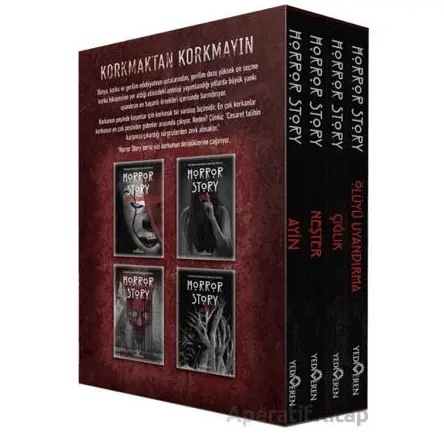Horror Story Kutulu 4 Kitap Set - Kolektif - Yediveren Yayınları