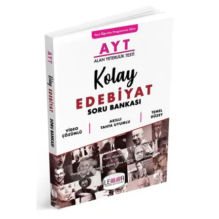 AYT Kolay Edebiyat Soru Bankası LEMMA Yayınları
