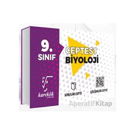 9. Sınıf Cep Test Biyoloji - Karekök Yayıncılık