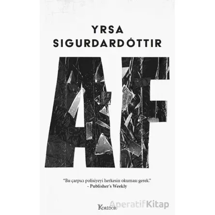 Af - Yrsa Sigurdardottir - Koridor Yayıncılık