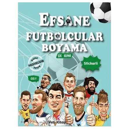 Efsane Futbolcular Boyama Kitabı - Kolektif - Yeti Kitap