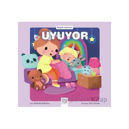 Küçük Unicorn Uyuyor - Nathalie Belineau - 1001 Çiçek Kitaplar