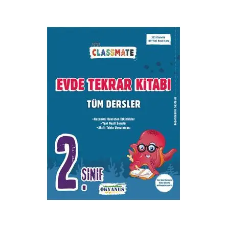 Okyanus 2. Sınıf Tüm Dersler Classmate Evde Tekrar Kitabı