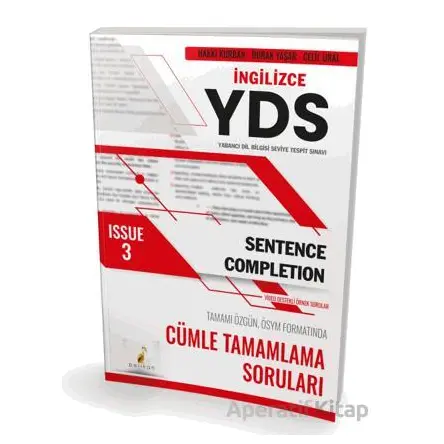 YDS İngilizce Sentence Completion Issue 3 - Burak Yaşar - Pelikan Tıp Teknik Yayıncılık
