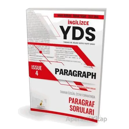 YDS İngilizce Paragraph Issue 4 - Burak Yaşar - Pelikan Tıp Teknik Yayıncılık