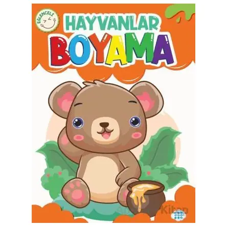 Eğlenceli Hayvanlar Boyama - Kolektif - Dokuz Çocuk