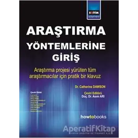 Araştırma Yöntemlerine Giriş - Catherine Dawson - Eğitim Yayınevi - Ders Kitapları