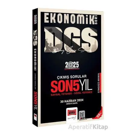 Yargı Yayınları 2025 DGS Ekonomik Seri Son 5 Yıl Sayısal-Sözel Yetenek Çıkmış Sorular