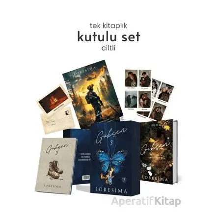 Gökçen 3: Güz Yağmurları - Hediyeli Özel Kutu CİLTLİ - Loresima - Ephesus Yayınları