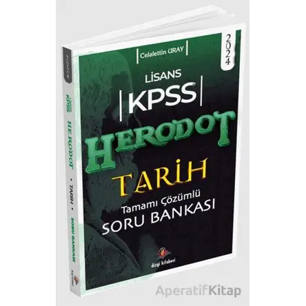 2024 Herodot KPSS Lisans Tarih Tamamı Çözümlü Soru Bankası - Celalettin Uray - Dizgi Kitap