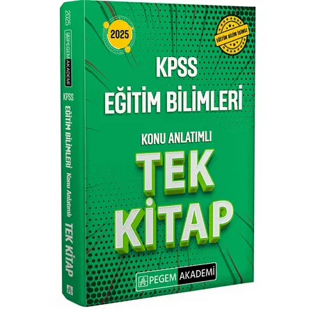 Pegem 2025 KPSS Eğitim Bilimleri Konu Anlatımlı Tek Kitap