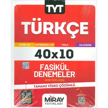 TYT Türkçe 10 Deneme Miray Yayınları
