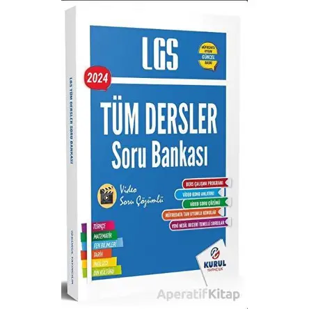 Kurul Yayınları 2025 LGS Tüm Dersler Tek Kitap Soru Bankası