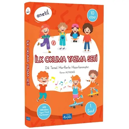 Anetil - İlk Okuma Yazma Seti 10 Kitap Set - Kolektif - Parıltı Yayınları