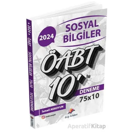 Sosyal Bilgiler ÖABT 10lu Deneme - İsmail Akkoyun - Dizgi Kitap