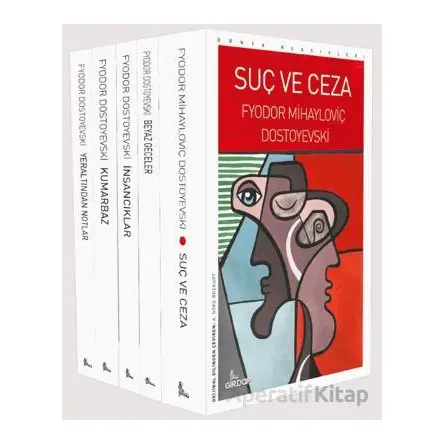 Fyodor Mihailoviç Dostoyevski 5’li Set - Fyodor Mihailoviç Dostoyevski - Girdap Kitap