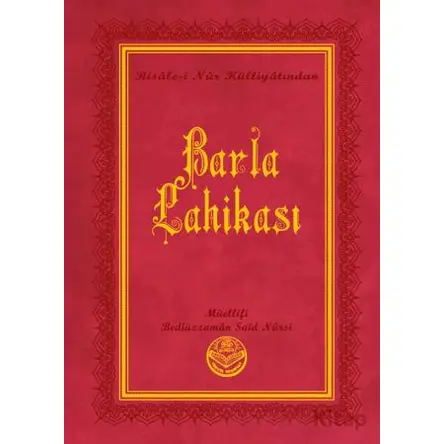 Barla Lahikası (Büyük Boy) - Bediüzzaman Said Nursi - Tenvir Neşriyat