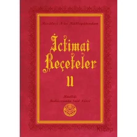 İctimai Reçeteler II (Büyük Boy) - Bediüzzaman Said Nursi - Tenvir Neşriyat
