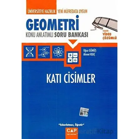 Üniversiteye Hazırlık Geometri Katı Cisimler Konu Anlatımlı Soru Bankası Çap Yayınları