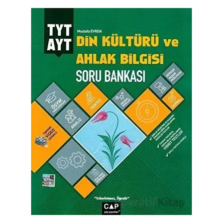 TYT AYT Din Kültürü ve Ahlak Bilgisi Soru Bankası Çap Yayınları