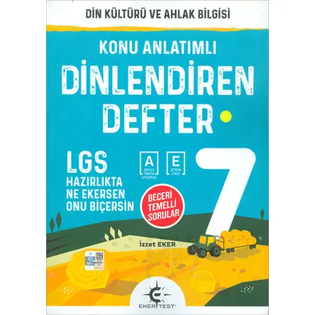 7.Sınıf Din Kültürü Dinlendiren Defter Eker Test Yayınları