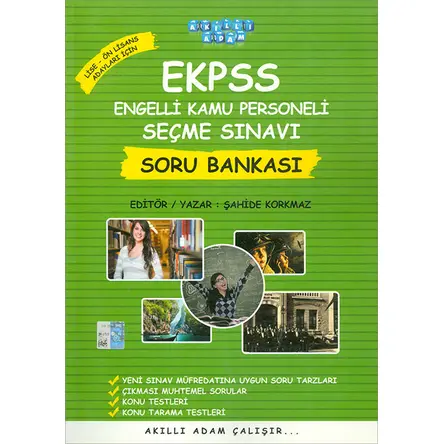 EKPSS Soru Bankası Akıllı Adam Yayınları